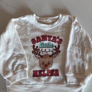 Festive Reindeer Kids Sweatshirt